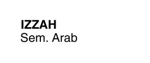 IZZAH Sem Arab