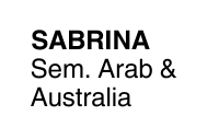 SABRINA Sem Arab Australia